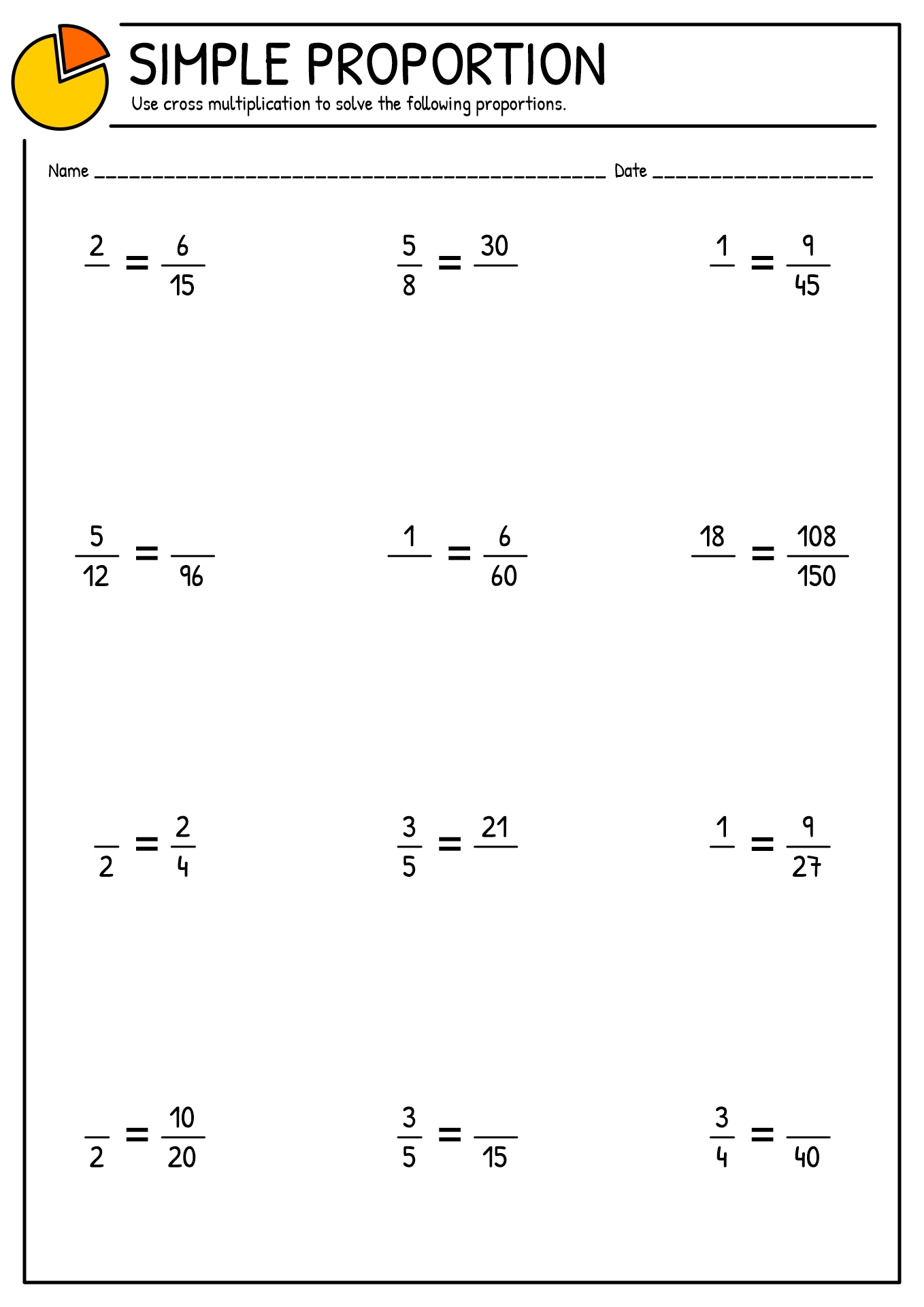 7Th Grade Ratios And Proportions Worksheets 20