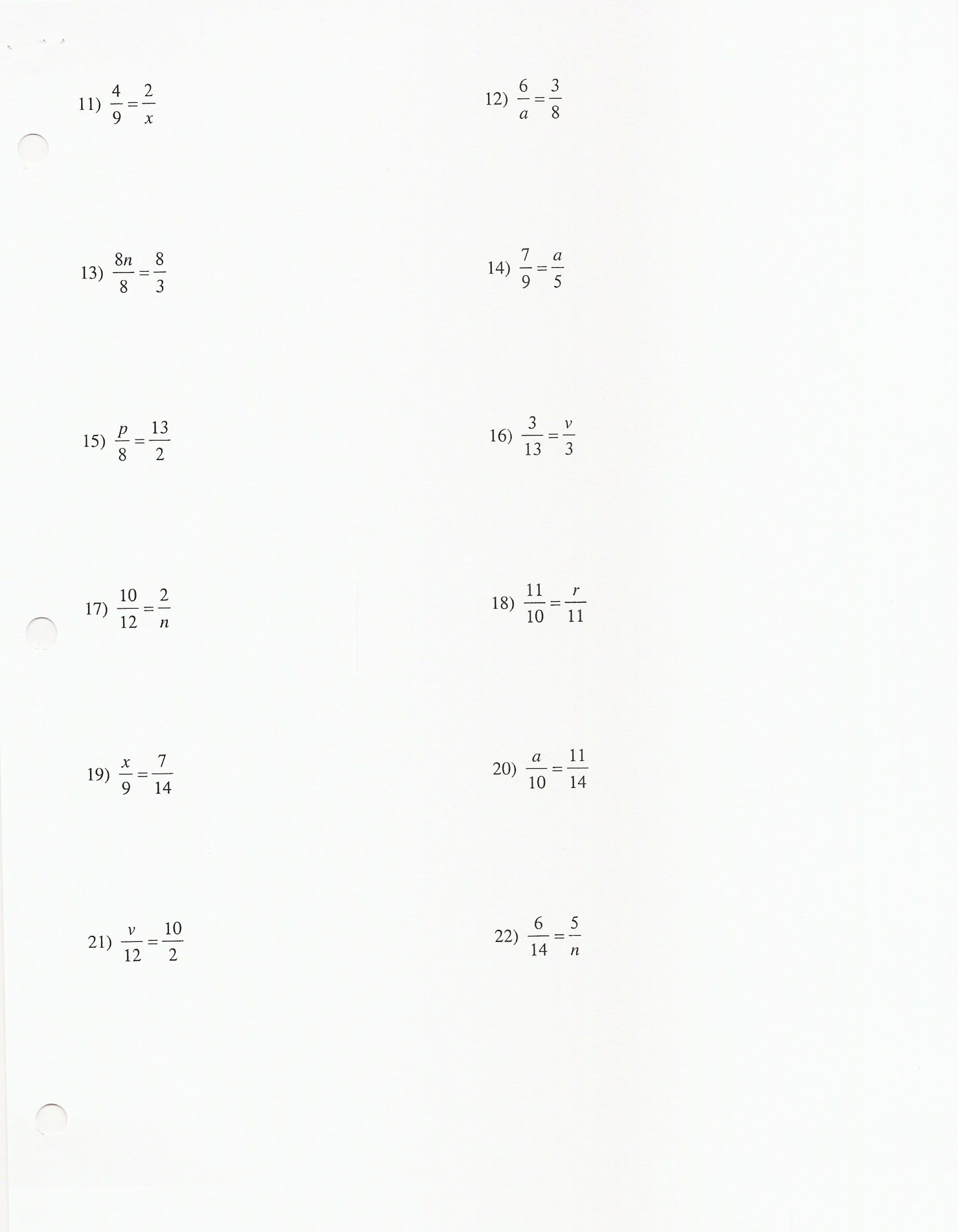 7Th Grade Ratios And Proportions Worksheets 40