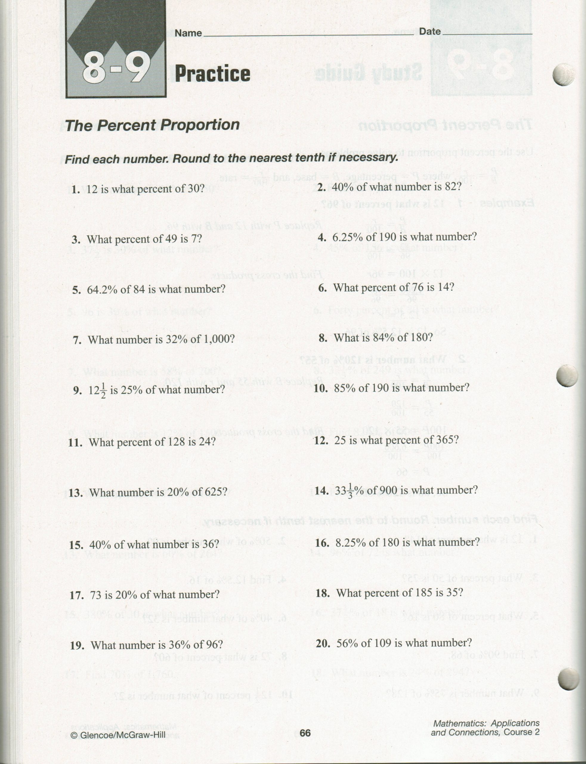 7Th Grade Ratios And Proportions Worksheets 42