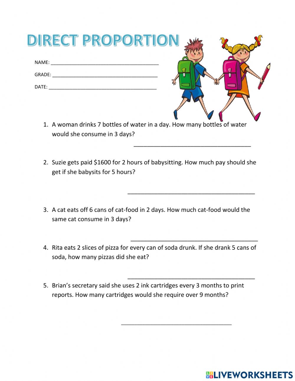 7Th Grade Ratios And Proportions Worksheets 46