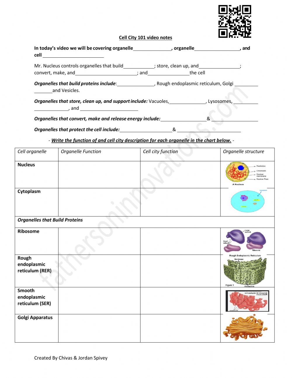 Cell City Worksheet Answers 48