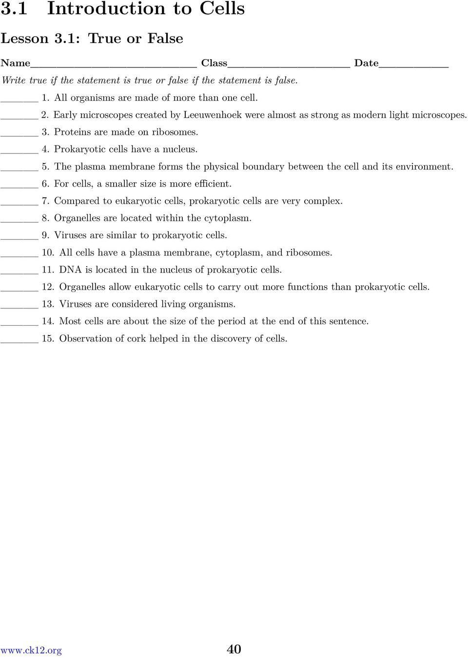 Cell City Worksheet Answers 9