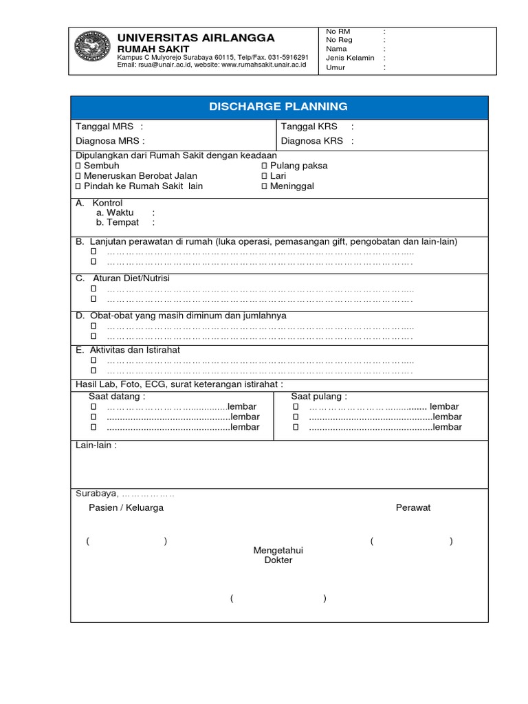 Cms Discharge Planning Worksheet 10