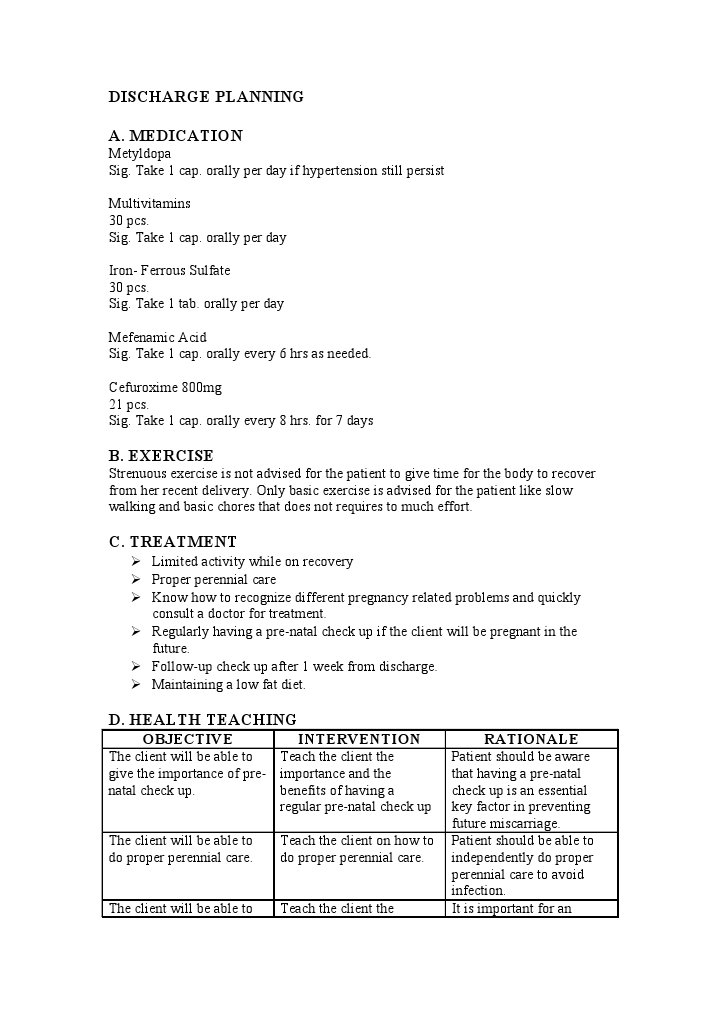 Cms Discharge Planning Worksheet 11