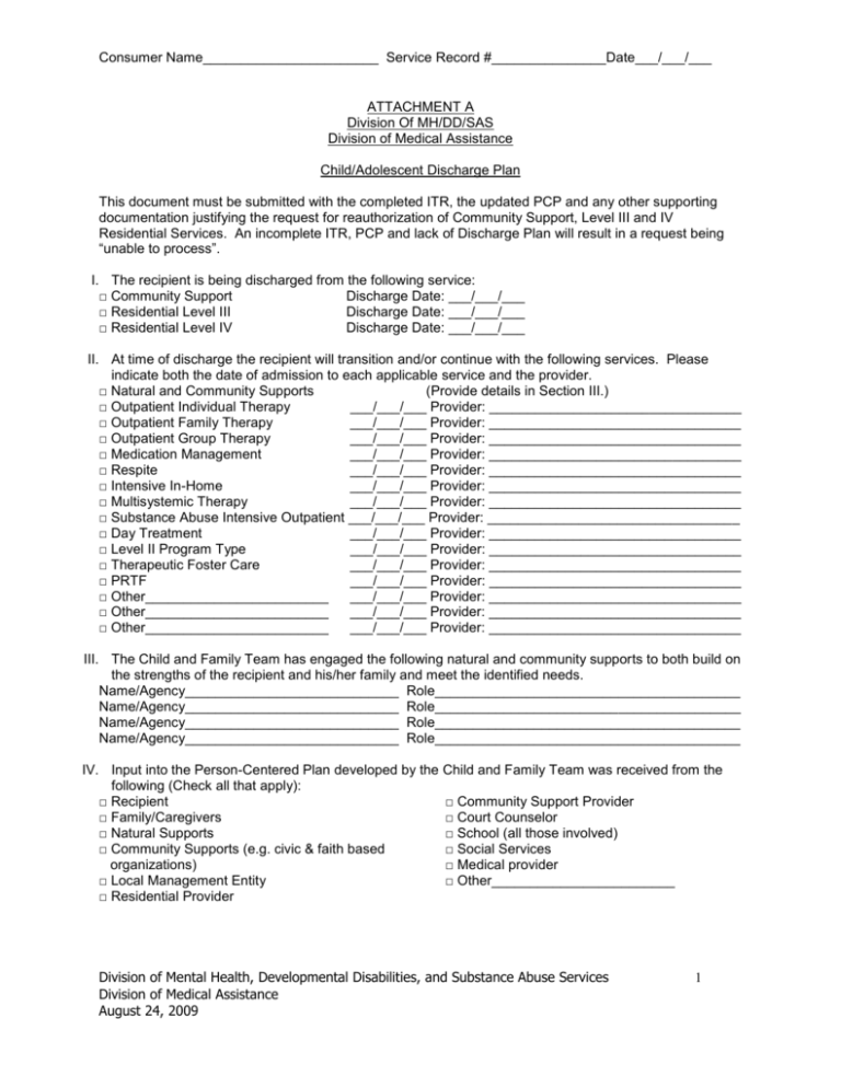 Cms Discharge Planning Worksheet 26