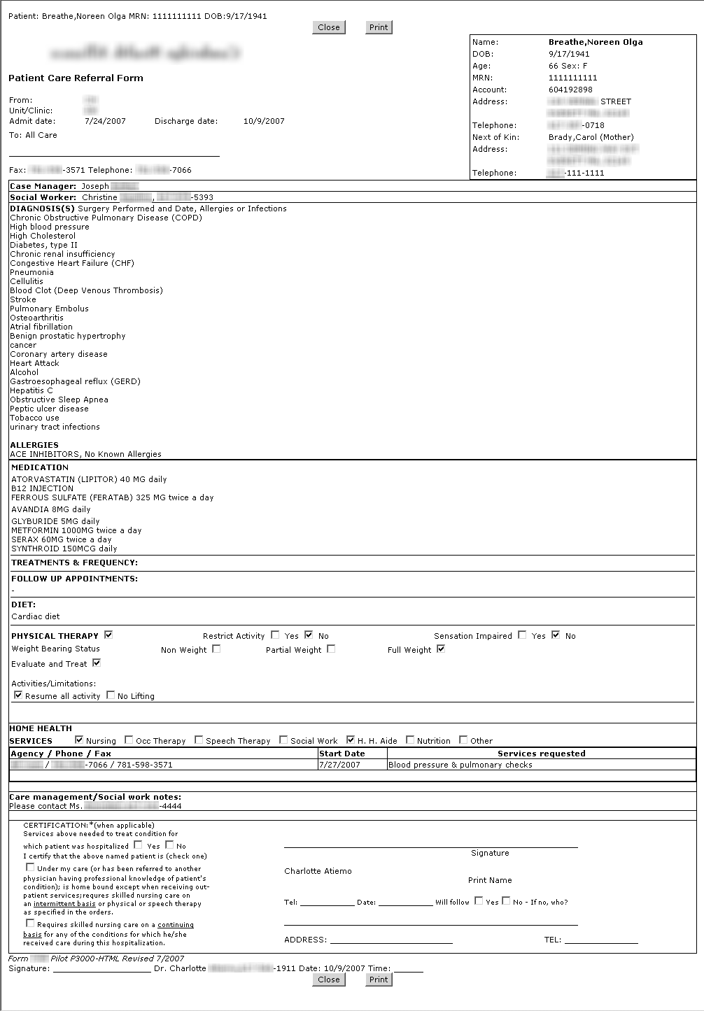 Cms Discharge Planning Worksheet 4