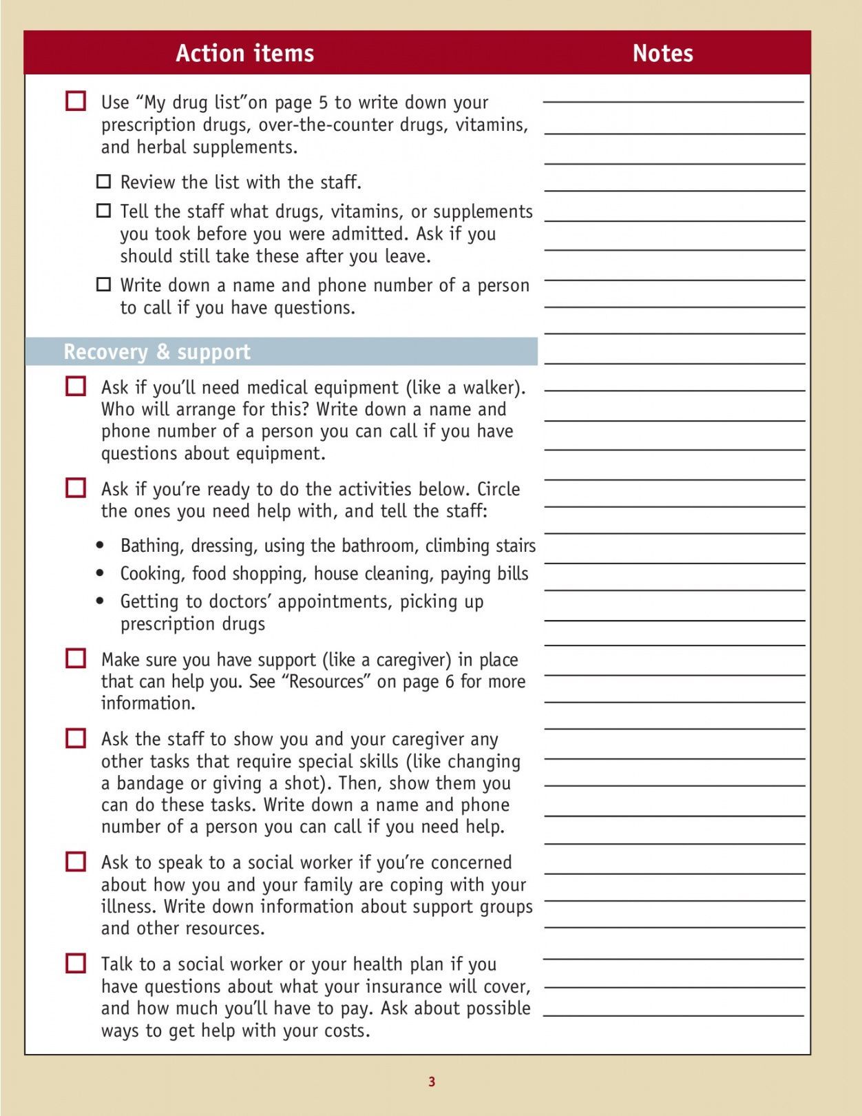 Cms Discharge Planning Worksheet 41