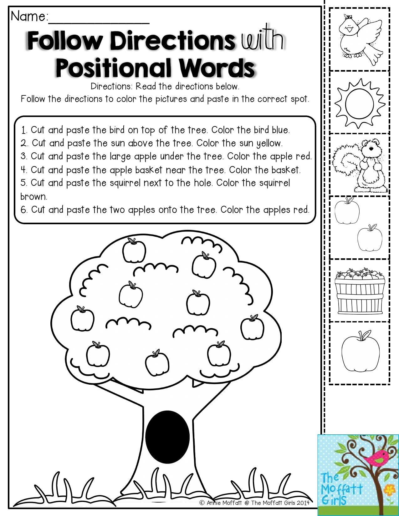 Follow Directions Trick Worksheet 16