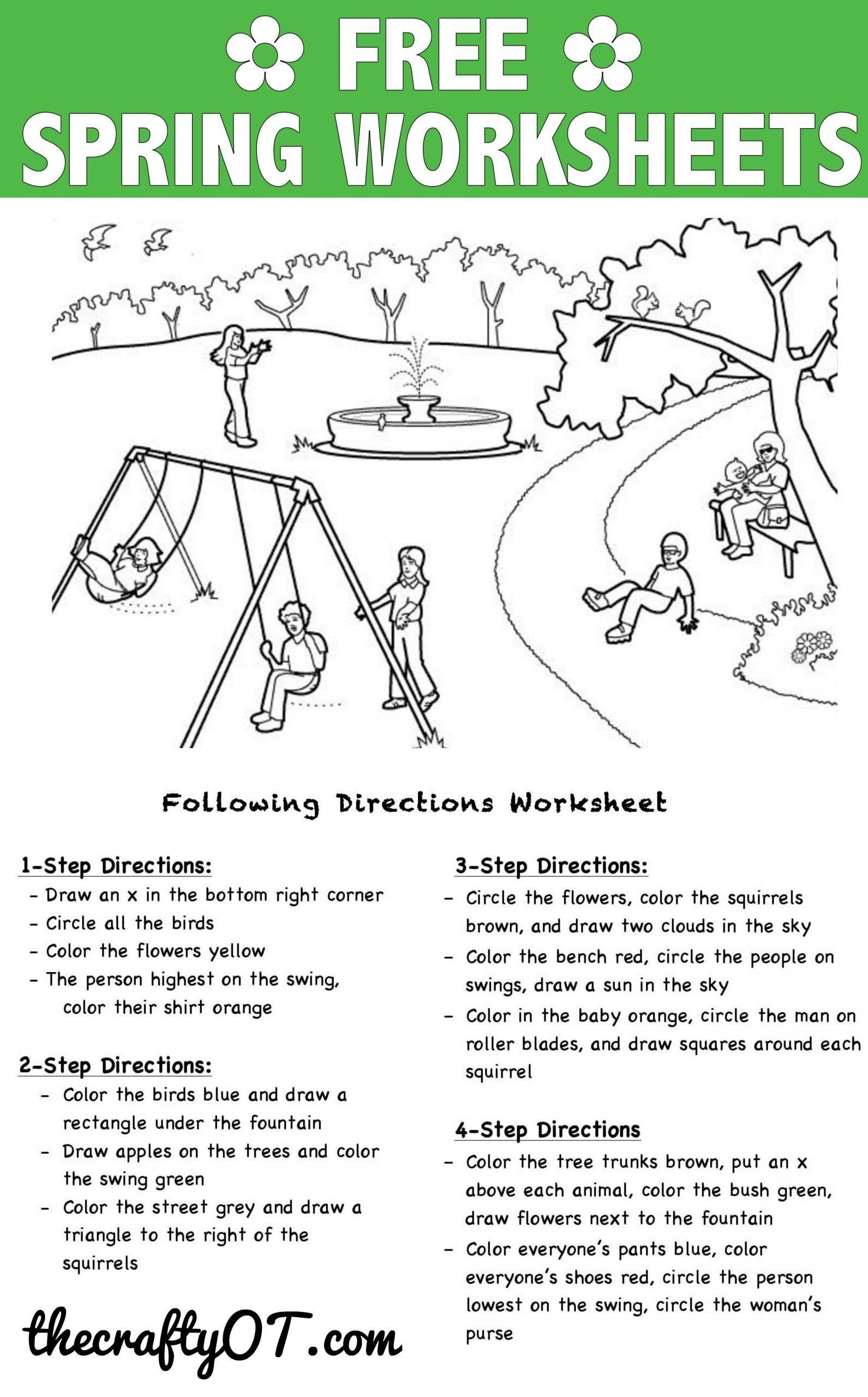 Follow Directions Trick Worksheet 32