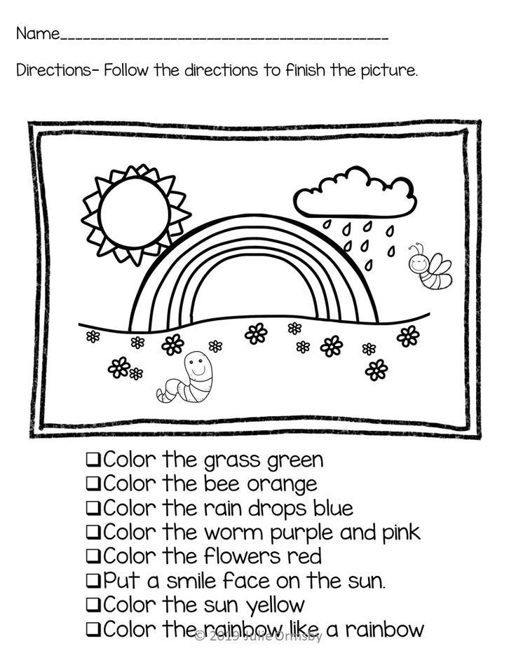 Follow Directions Trick Worksheet 46