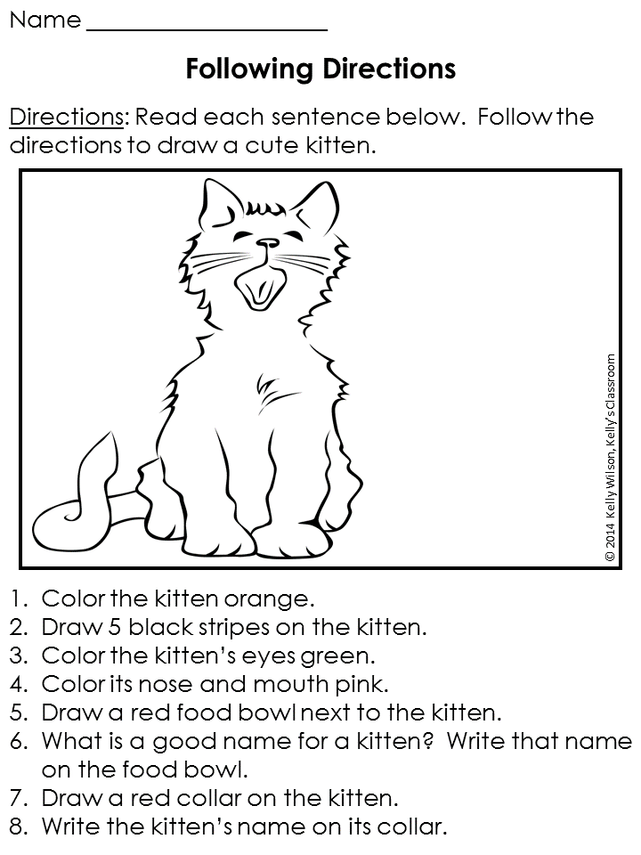 Follow Directions Trick Worksheet 48