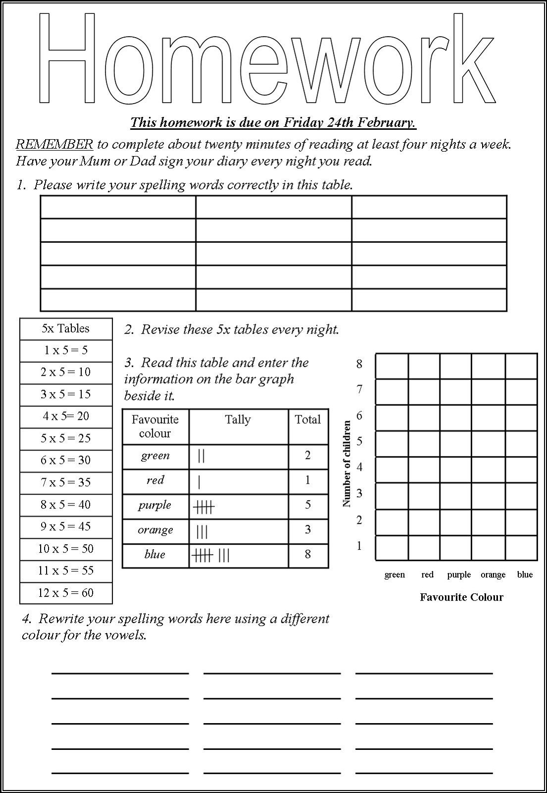 Free English Worksheets For Year 4 11