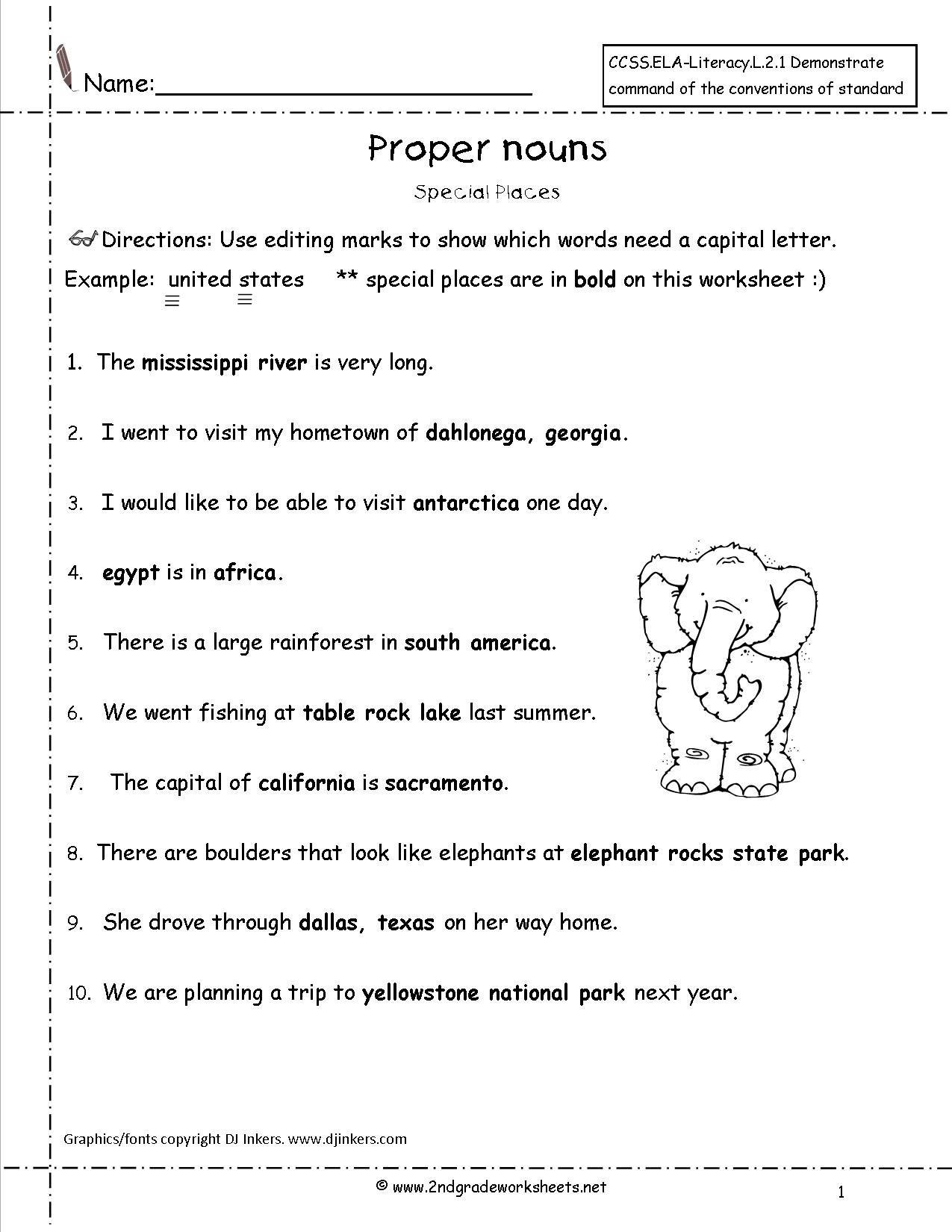 Free English Worksheets For Year 4 19