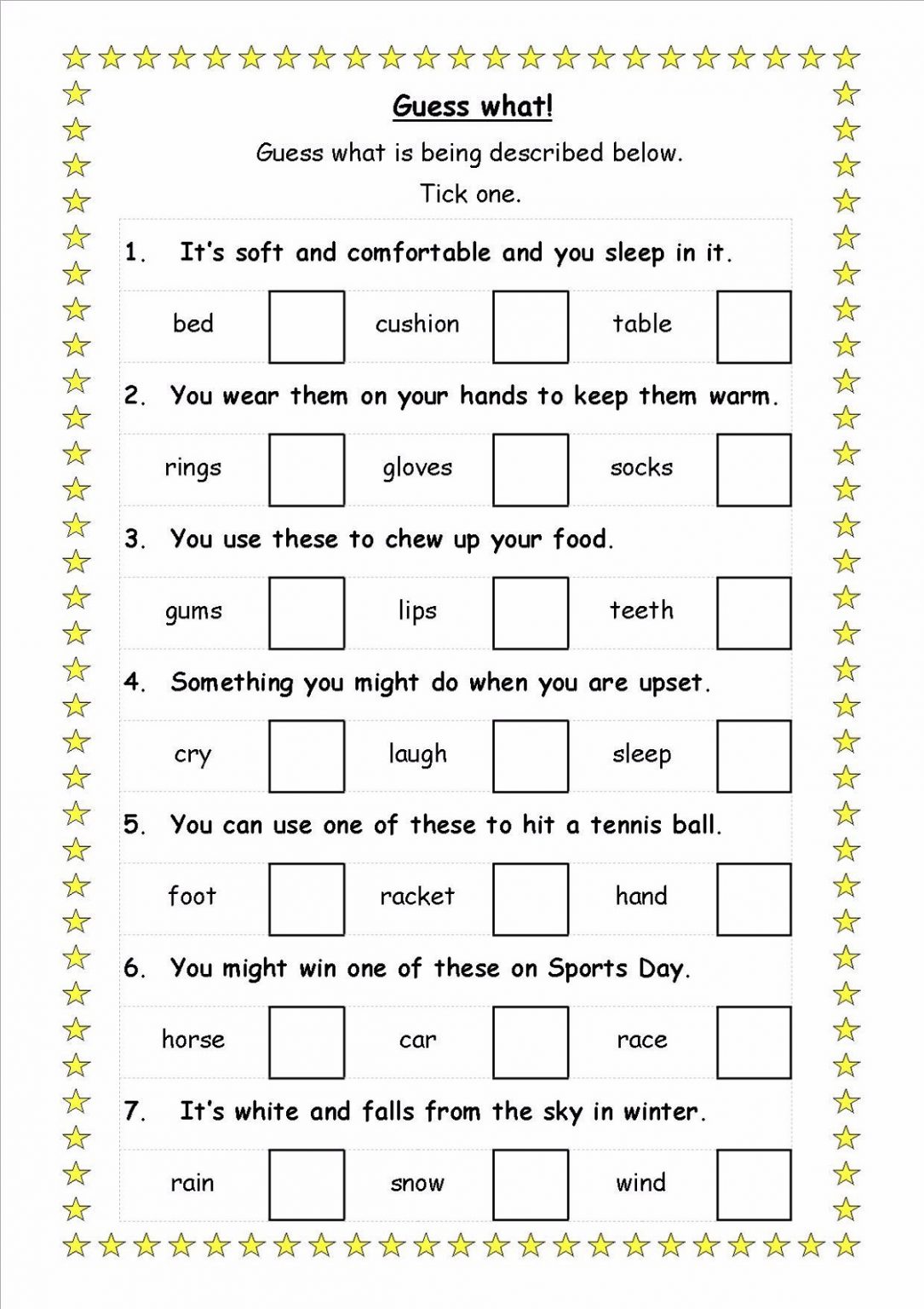 Free English Worksheets For Year 4 33