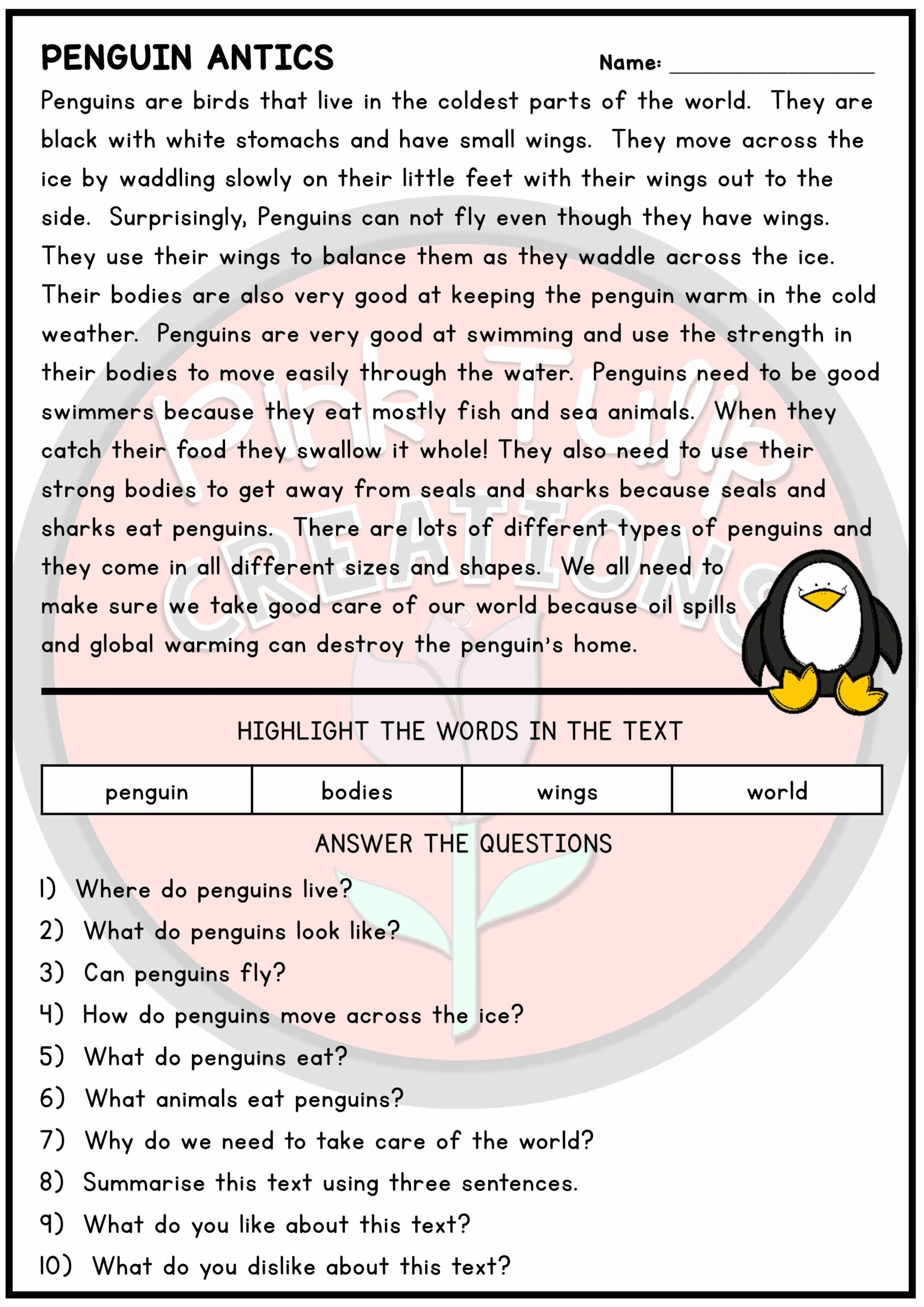 Free English Worksheets For Year 4 42