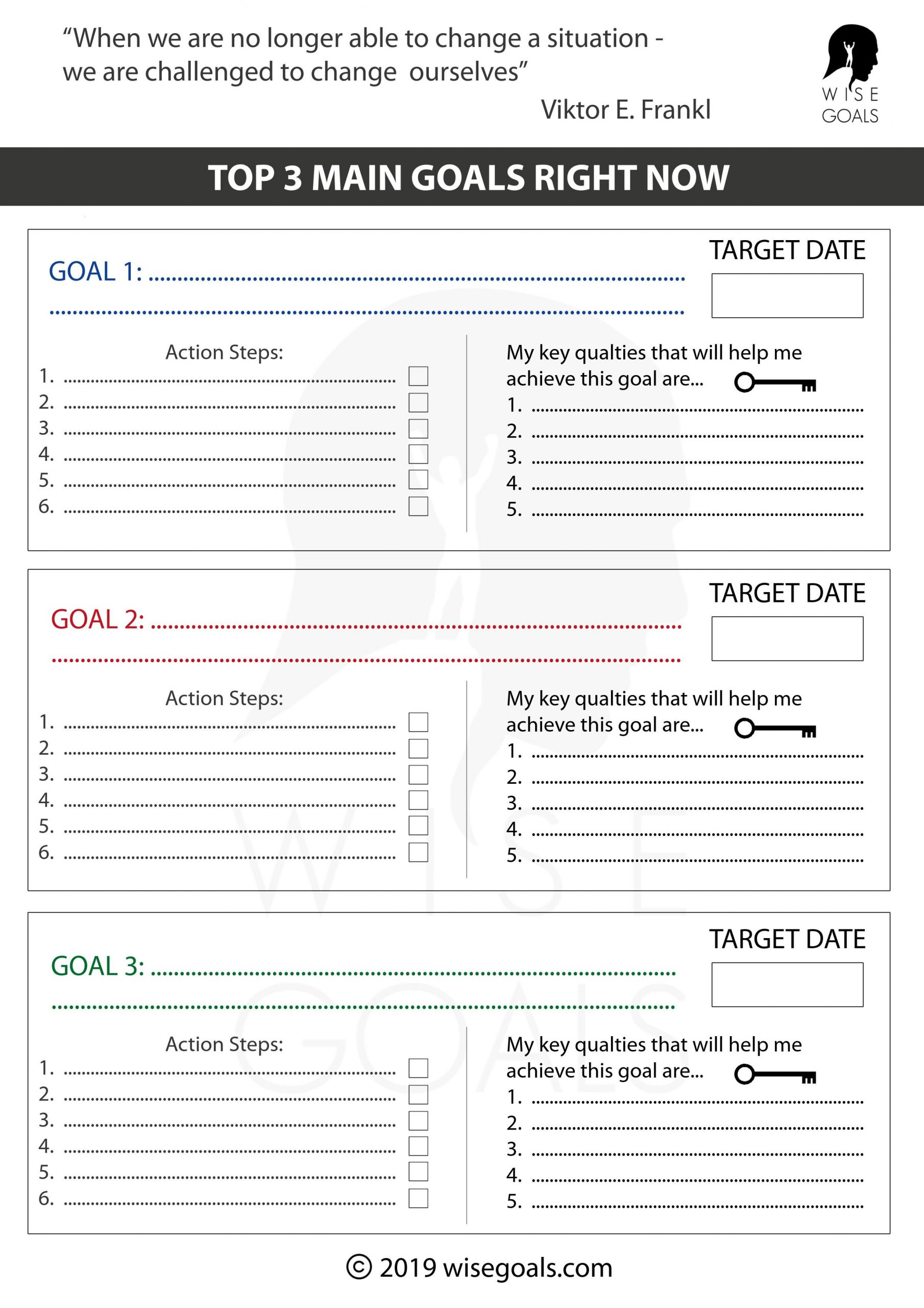 Goals For The School Year Worksheet 24