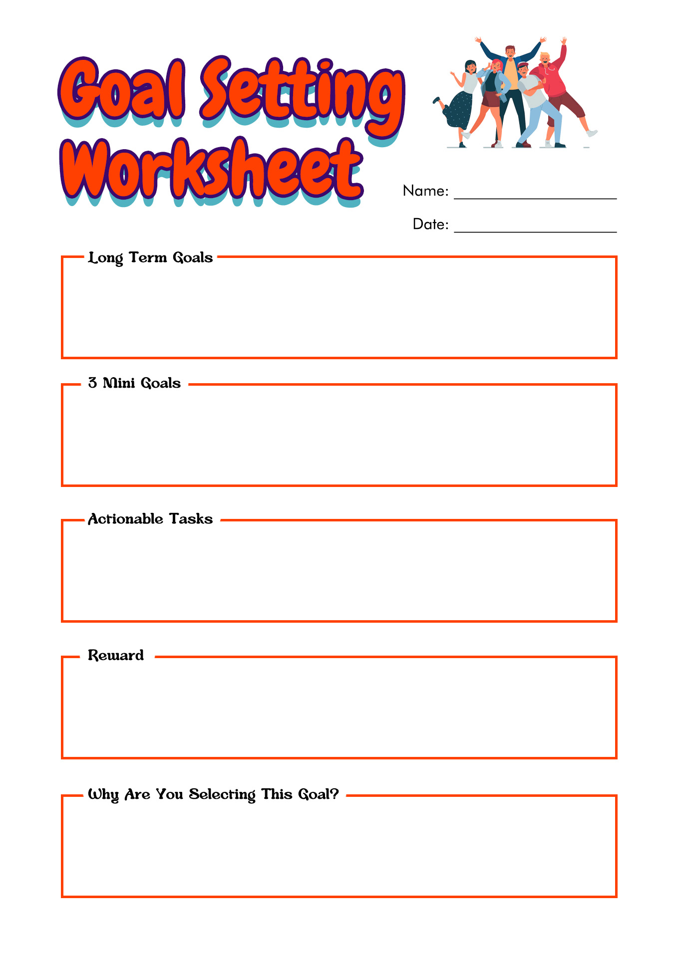 Goals For The School Year Worksheet 25