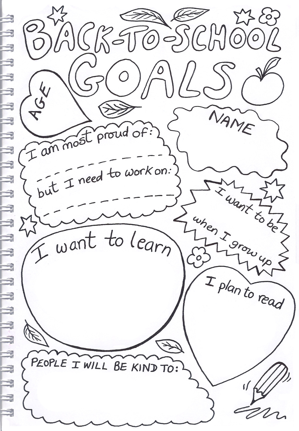 Goals For The School Year Worksheet 29