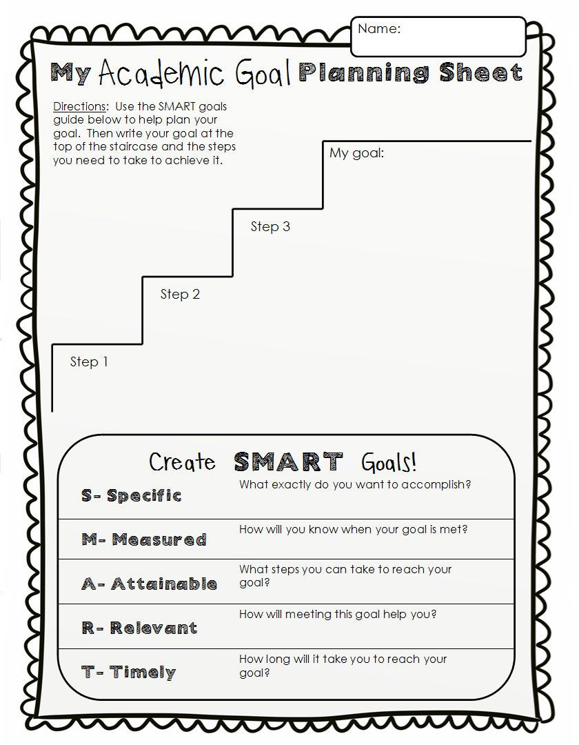 Goals For The School Year Worksheet 30