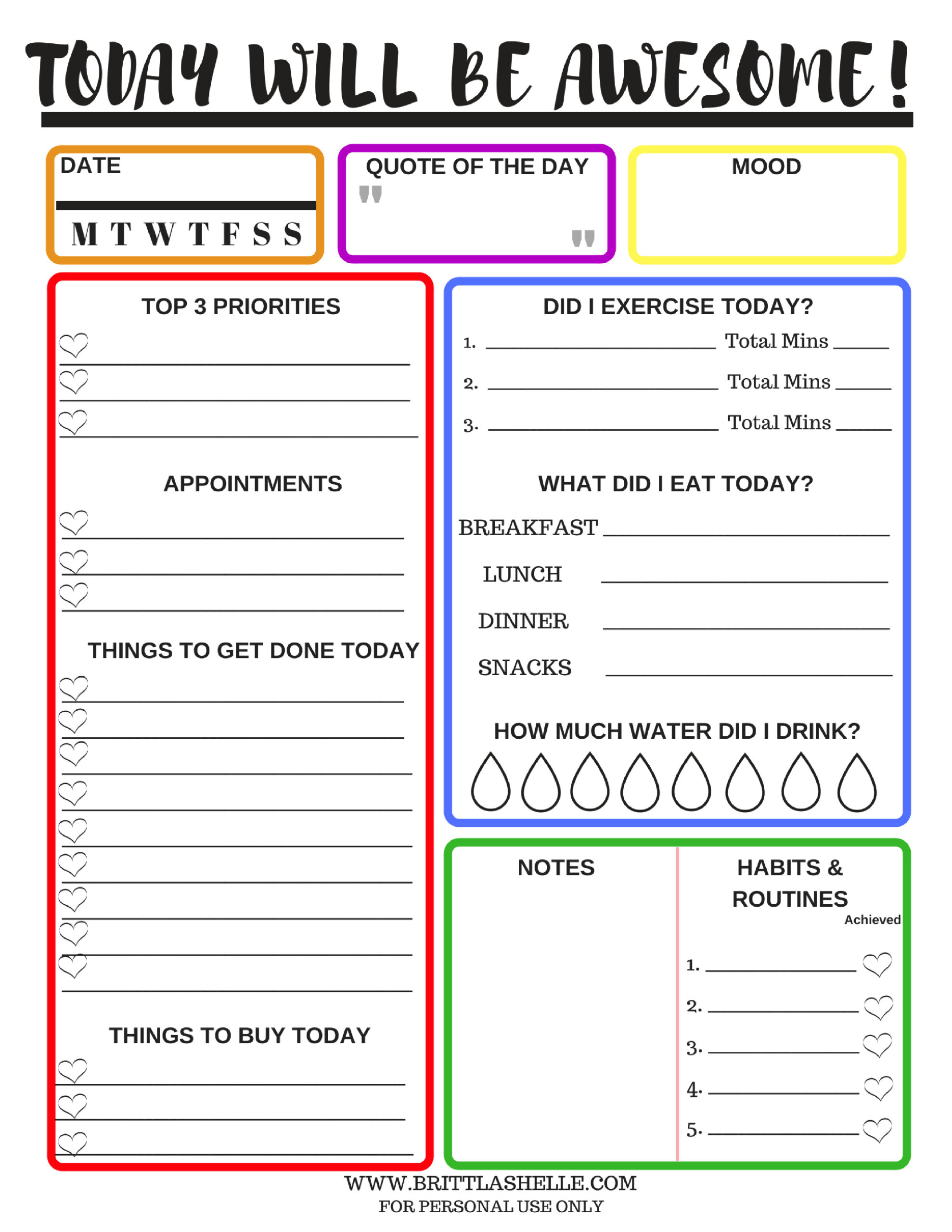 Goals For The School Year Worksheet 36