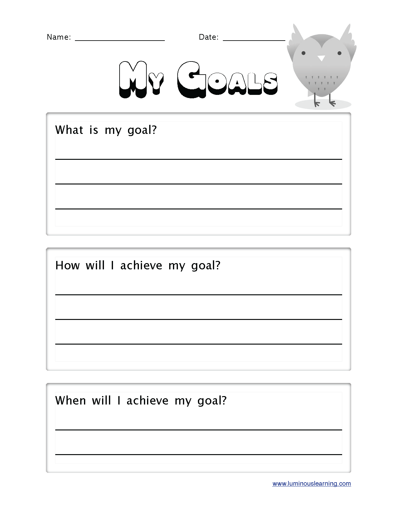 Goals For The School Year Worksheet 49