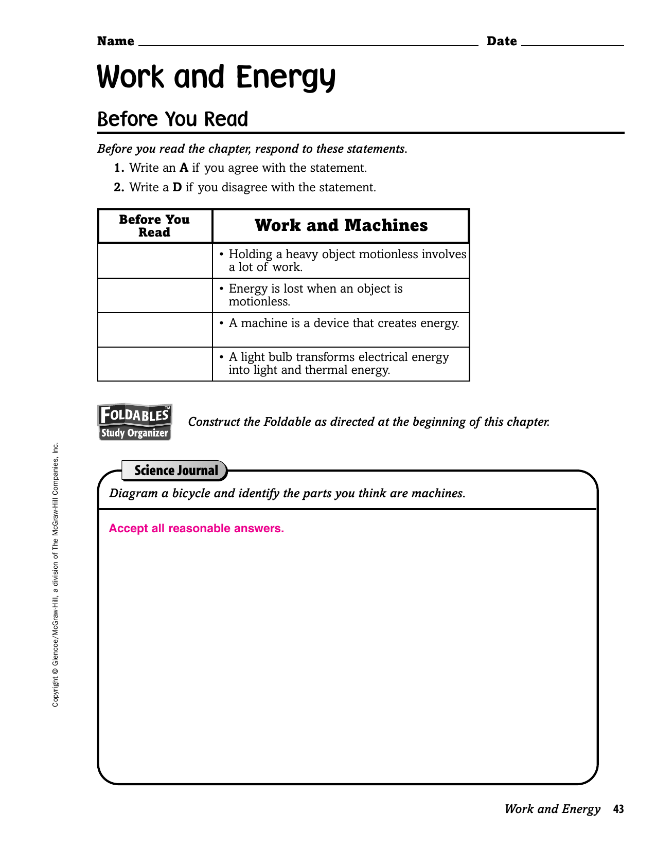 Mcgraw Hill Worksheet Answers 3