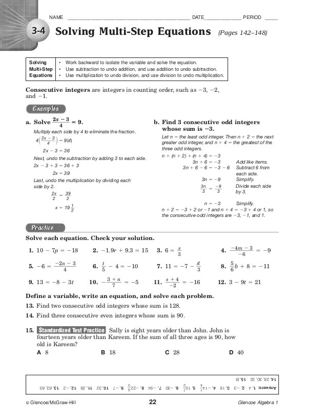 Mcgraw Hill Worksheet Answers 44