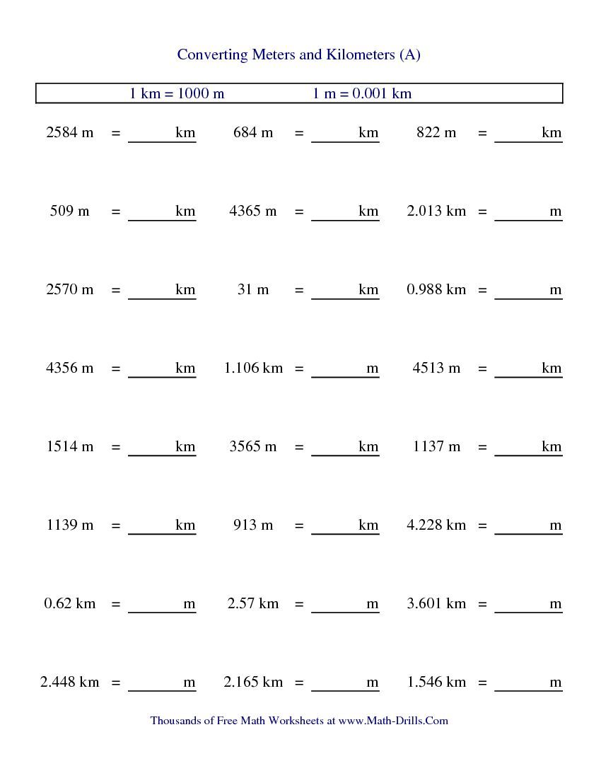 Meter To Centimeter Worksheet 30