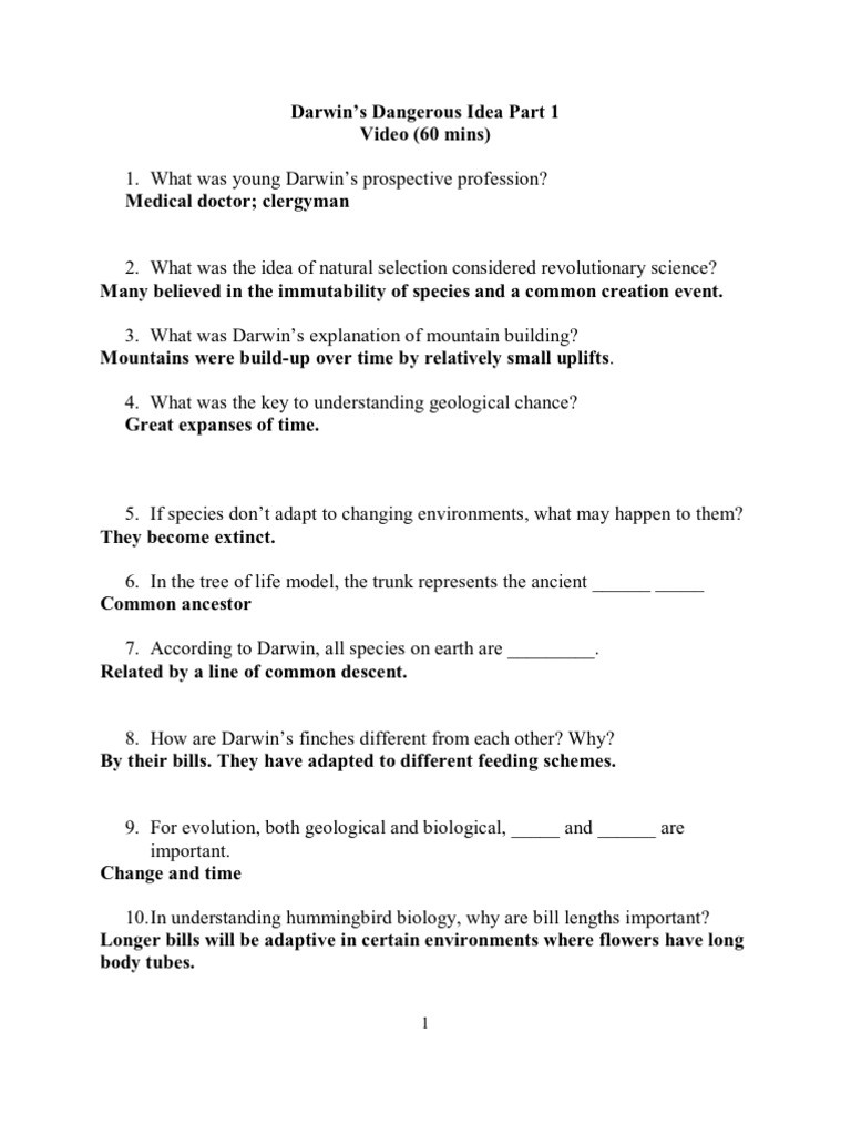 Natural Selection Worksheet For Middle School 13