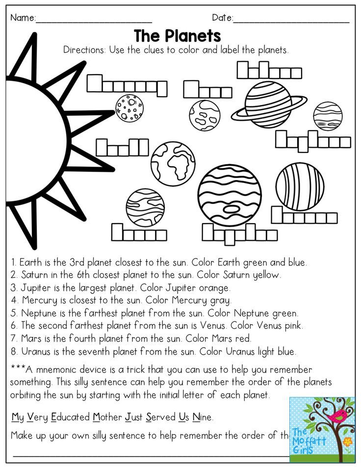 Solar System Labeling Worksheet 10