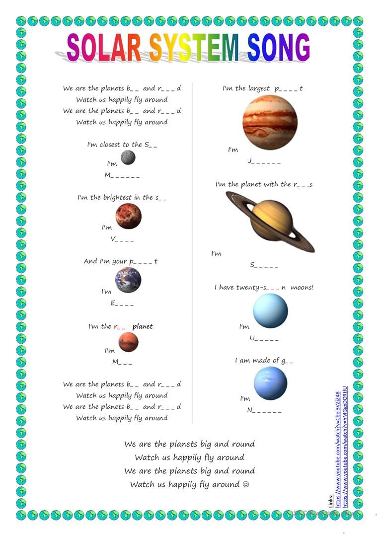 Solar System Labeling Worksheet 11