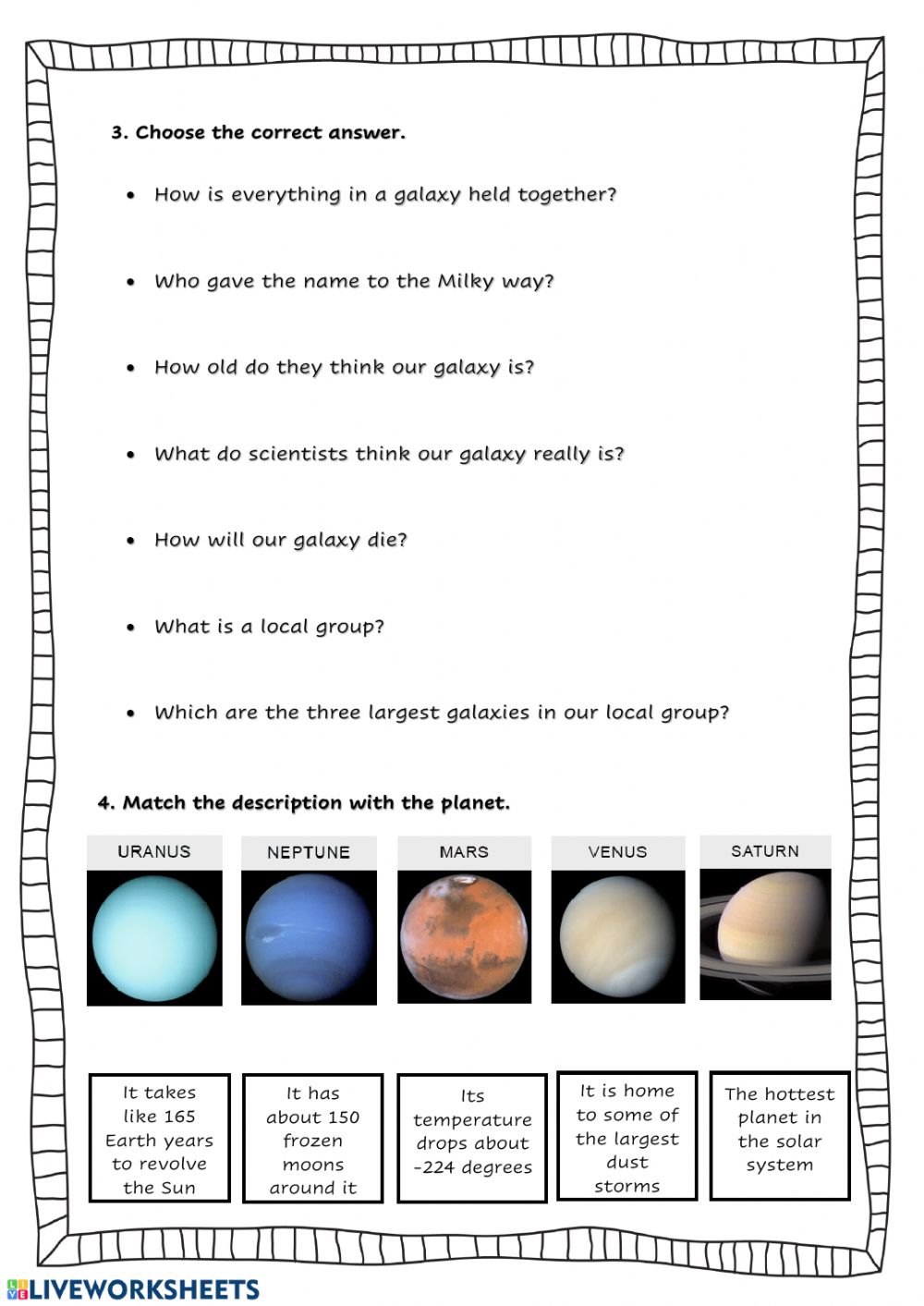 Solar System Labeling Worksheet 15