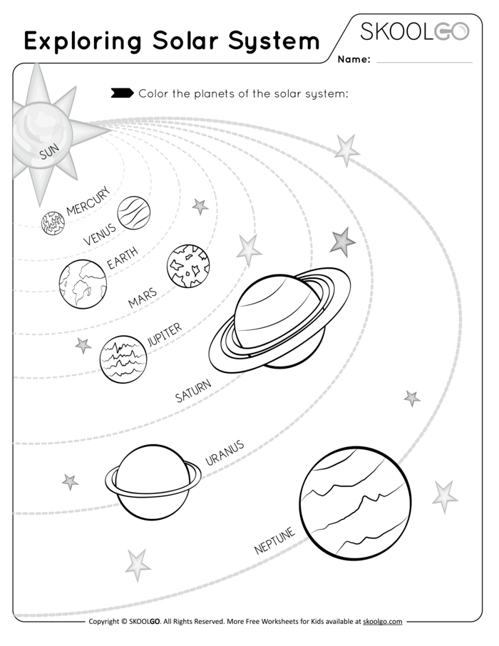 Solar System Labeling Worksheet 16