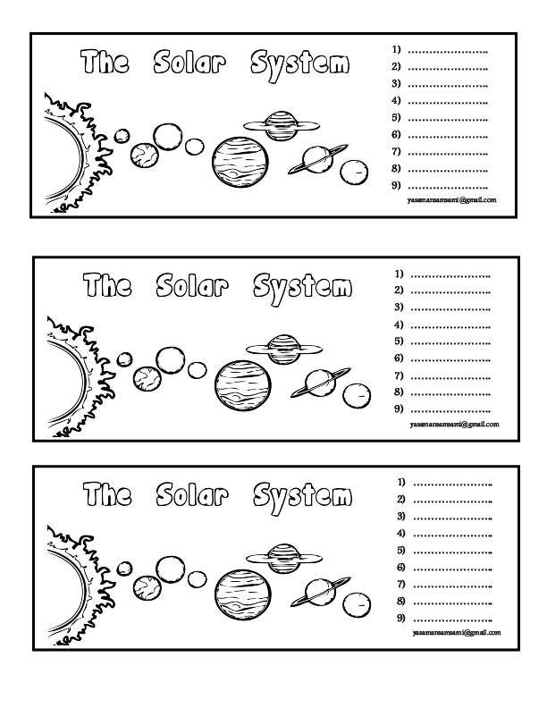 Solar System Labeling Worksheet 2