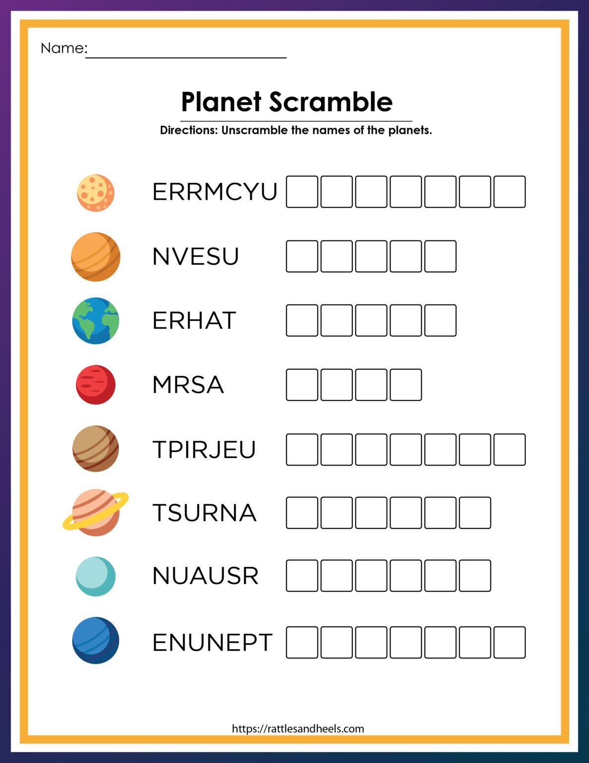 Solar System Labeling Worksheet 27