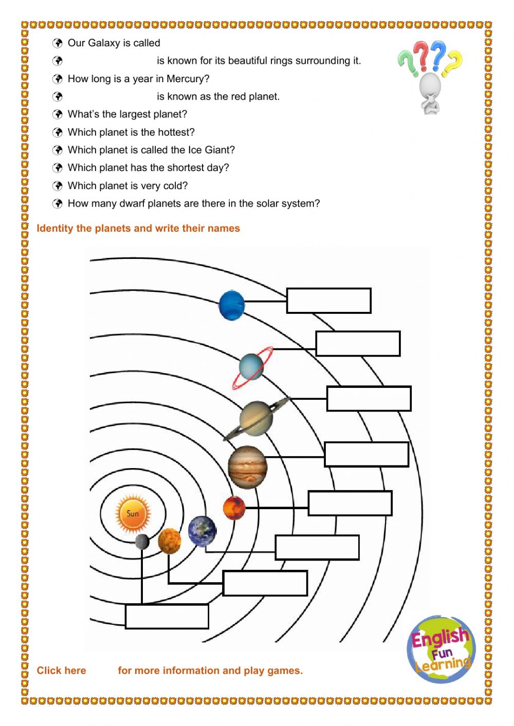 Solar System Labeling Worksheet 35