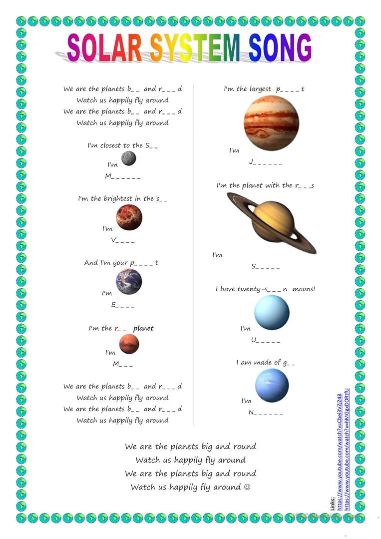 Solar System Labeling Worksheet 36