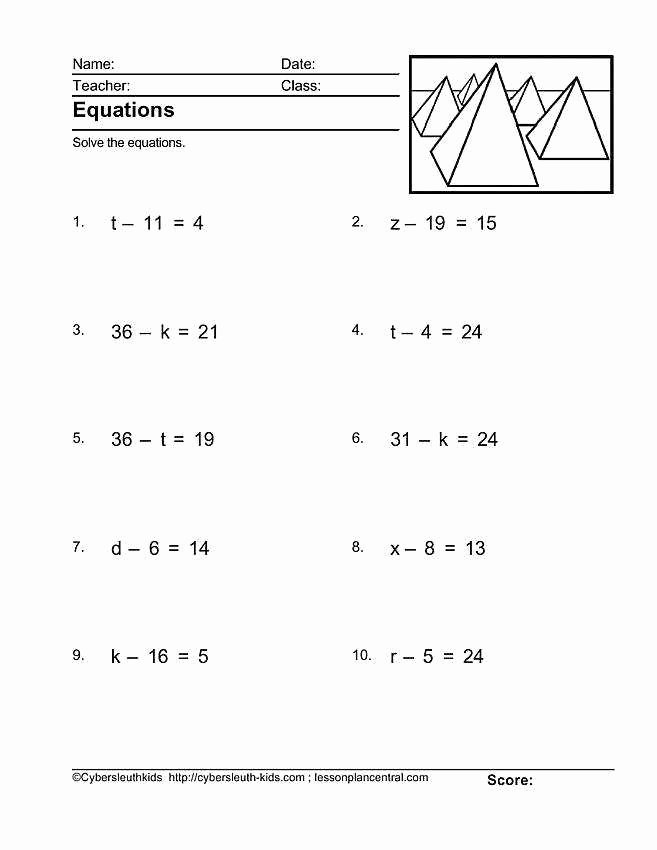 Two Step Equations Worksheet With Answers 21