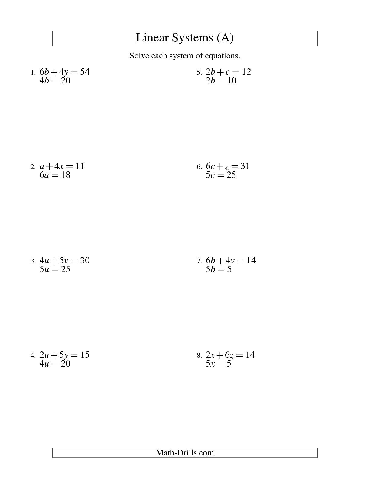 Two Step Equations Worksheet With Answers 37