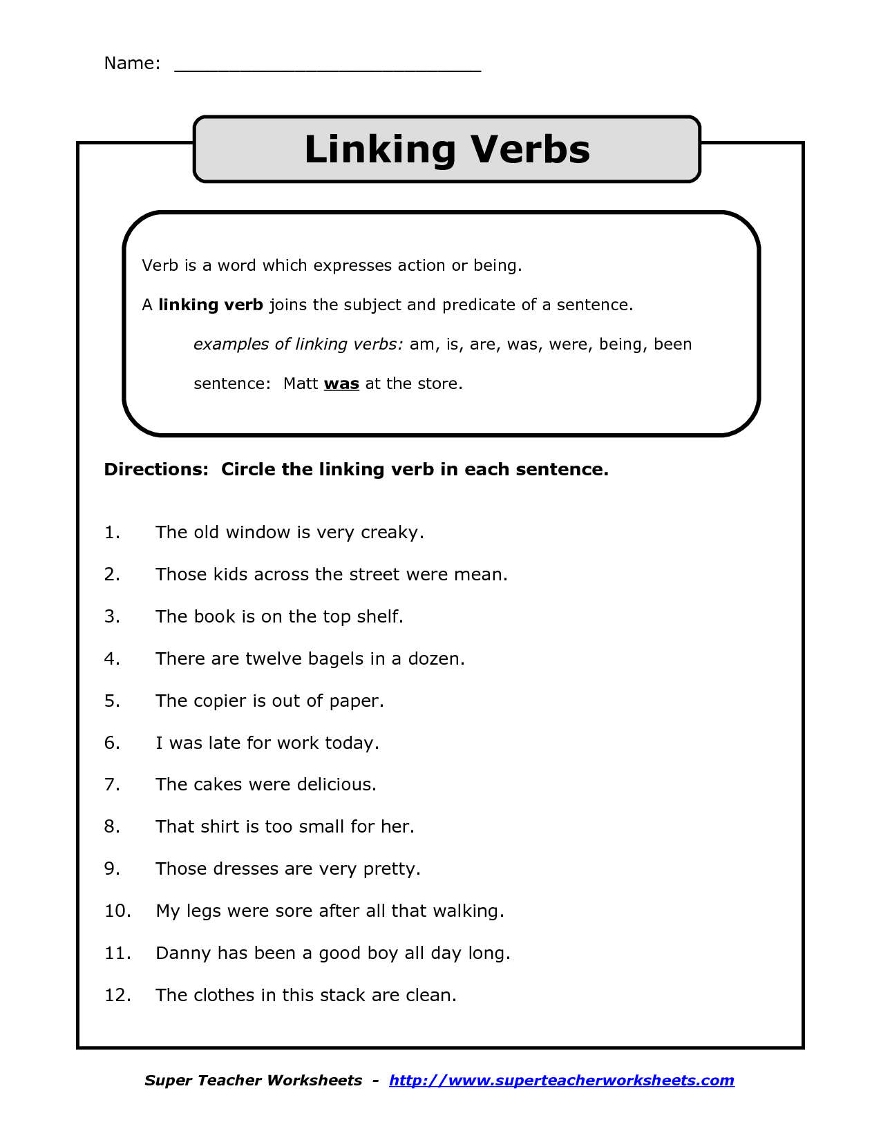 Verb Worksheets 7Th Grade 21