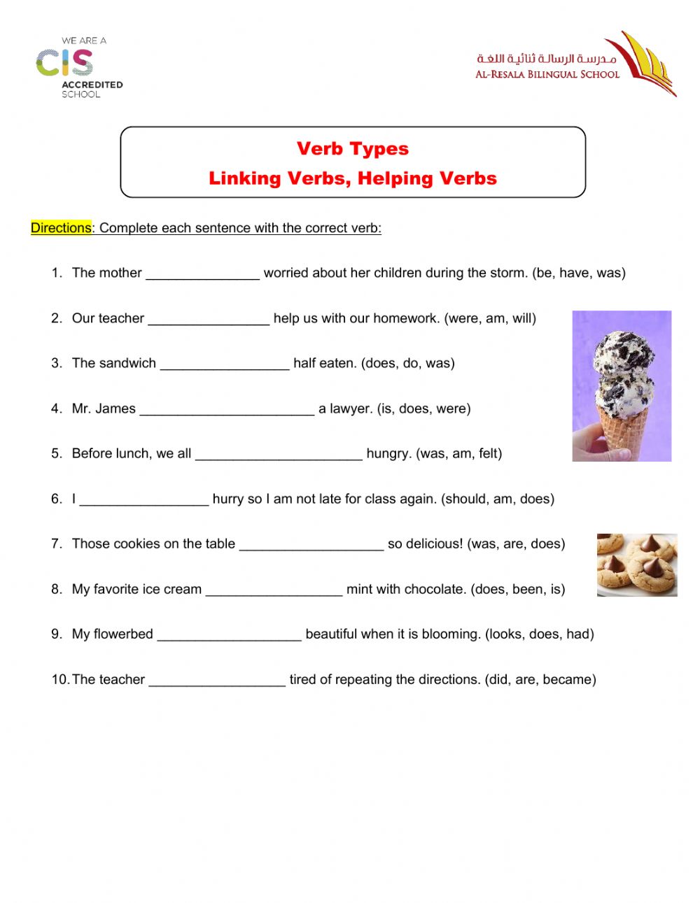 Verb Worksheets 7Th Grade 30