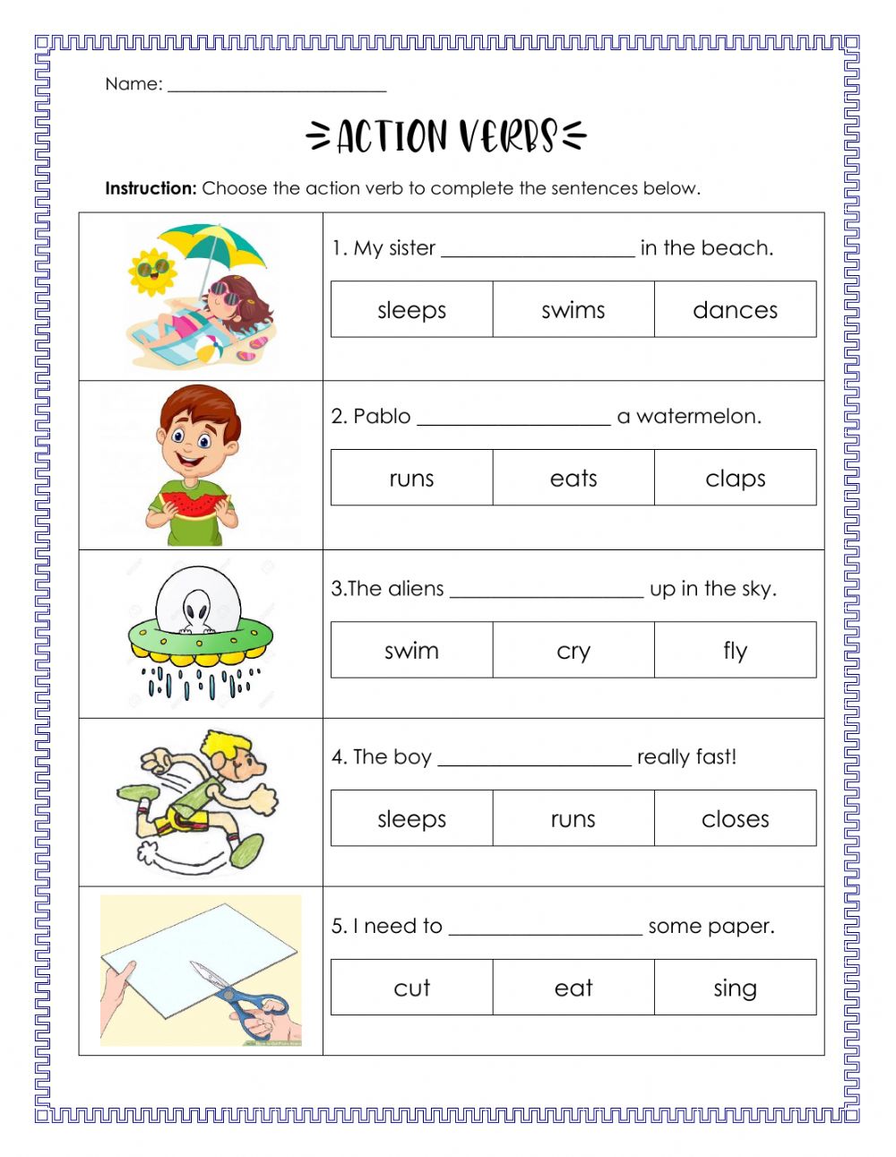 Verb Worksheets 7Th Grade 38