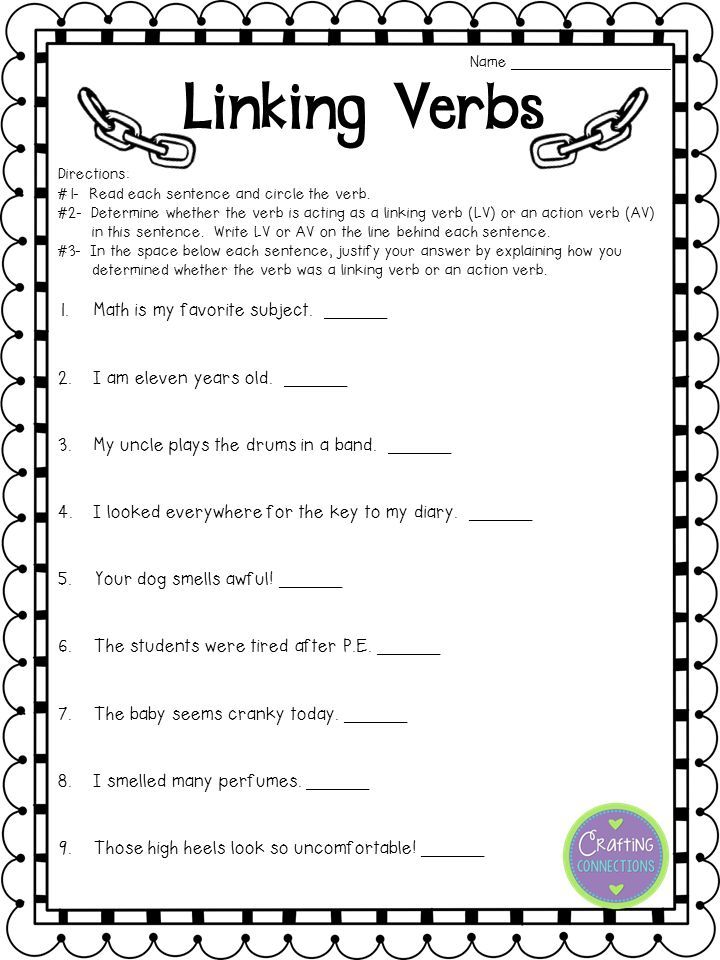 Verb Worksheets 7Th Grade 4