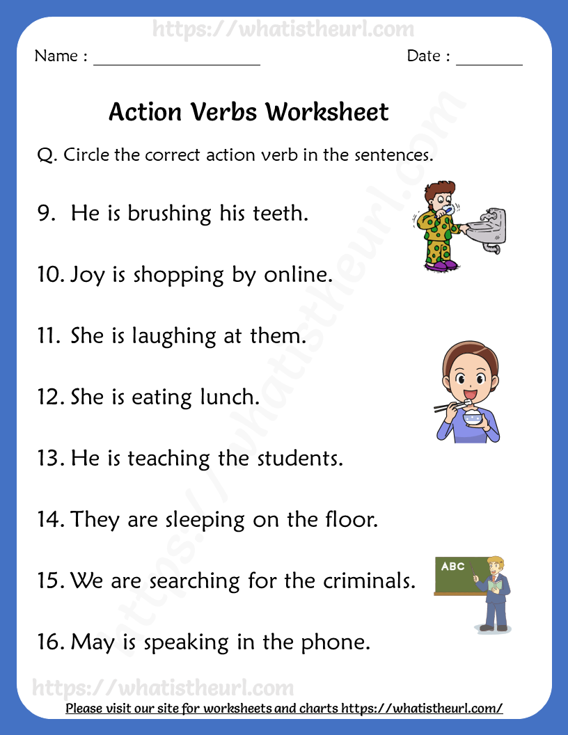 Verb Worksheets 7Th Grade 41