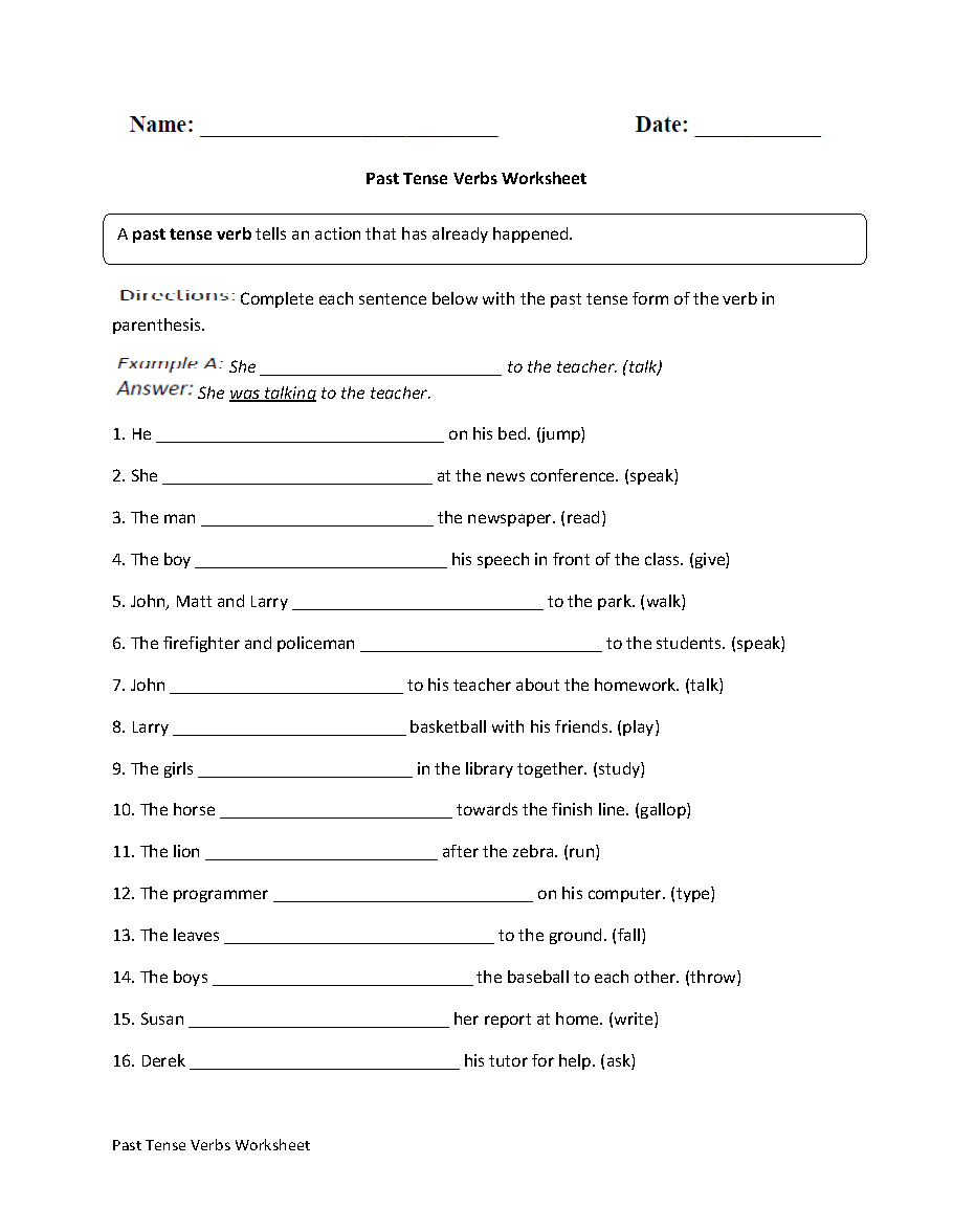 Verb Worksheets 7Th Grade 47