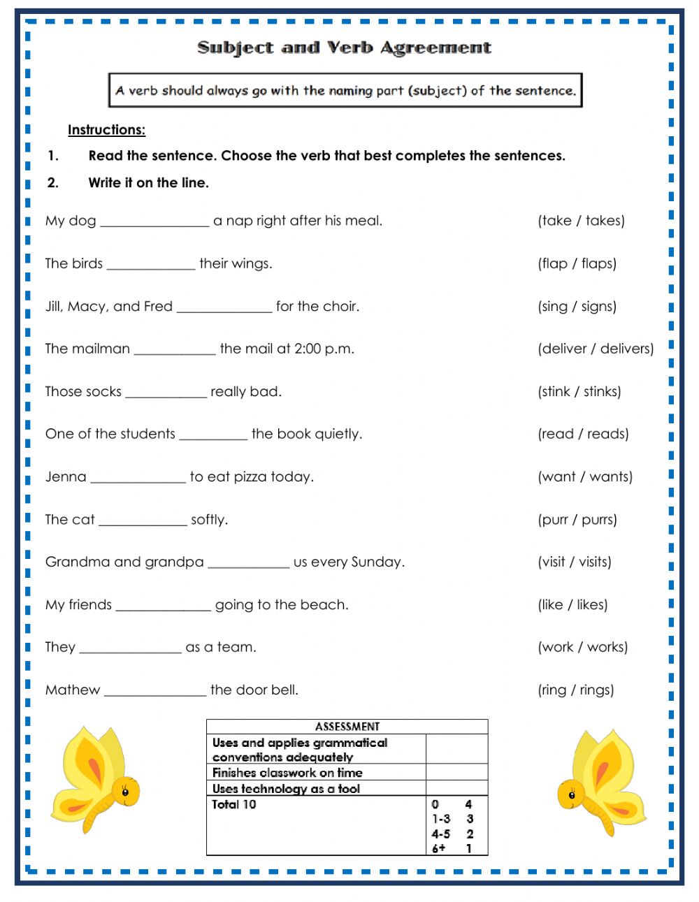 Verb Worksheets 7Th Grade 49