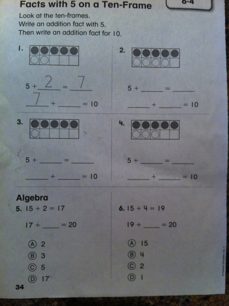 Casting Out Nines: Questions about an enVisionMATH worksheet (part )