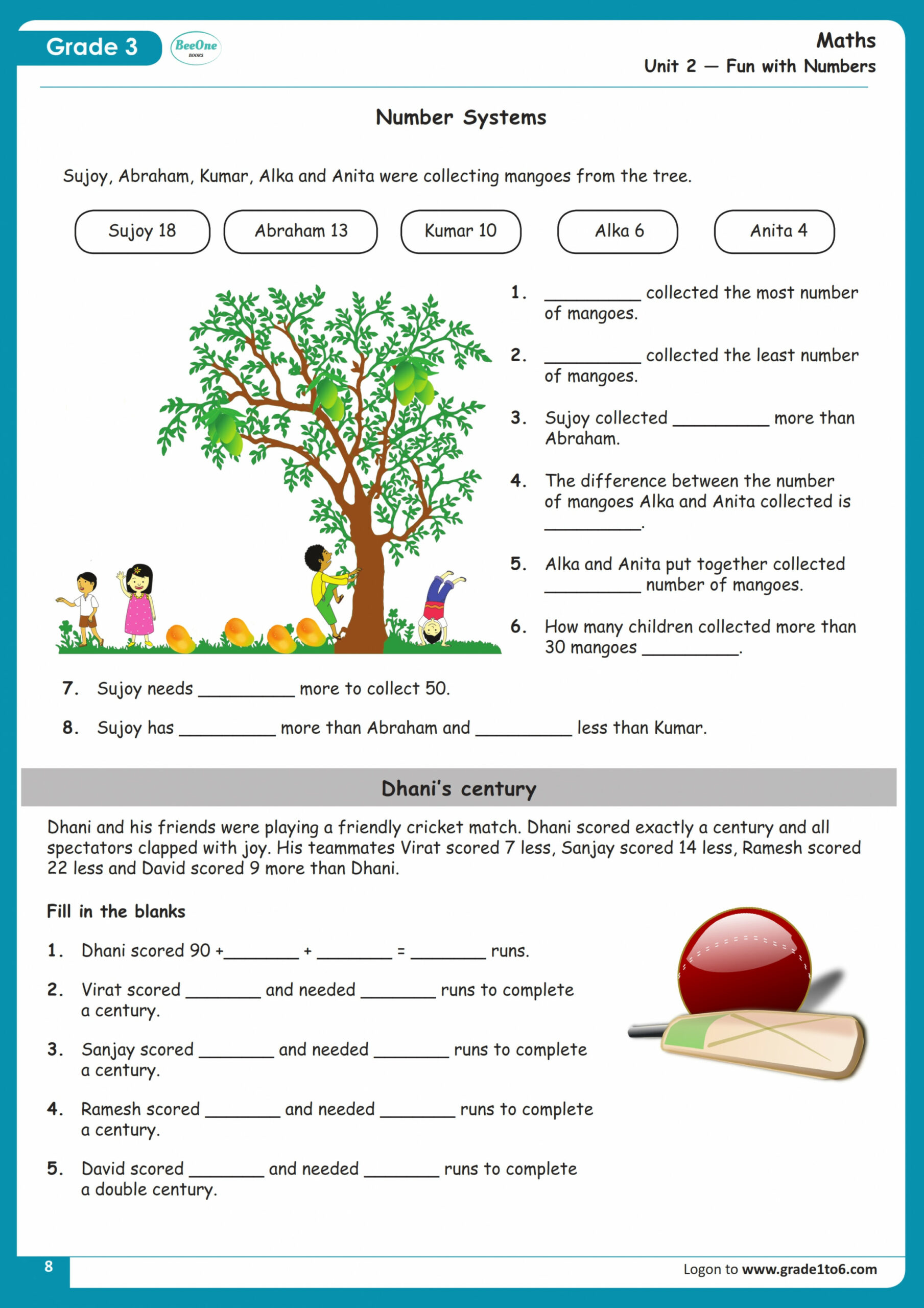 CBSE Class  Maths Fun With Numbers Worksheet  Classto2