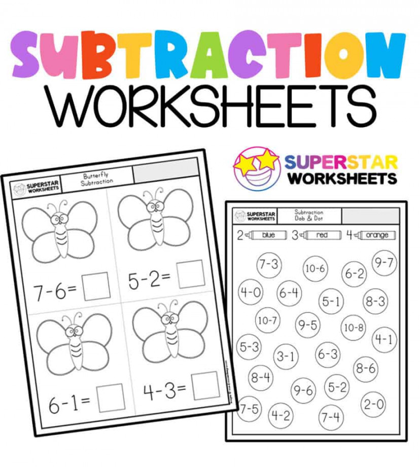 Kindergarten Math Worksheets - Superstar Worksheets