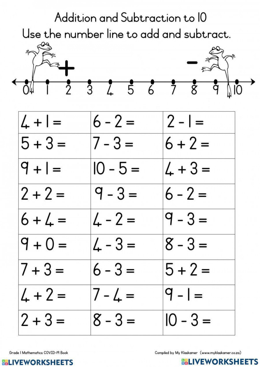 Maths worksheet exercise for  to  yrs  Live Worksheets